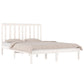 Bedframe Massief Grenenhout Wit 140X190 Cm