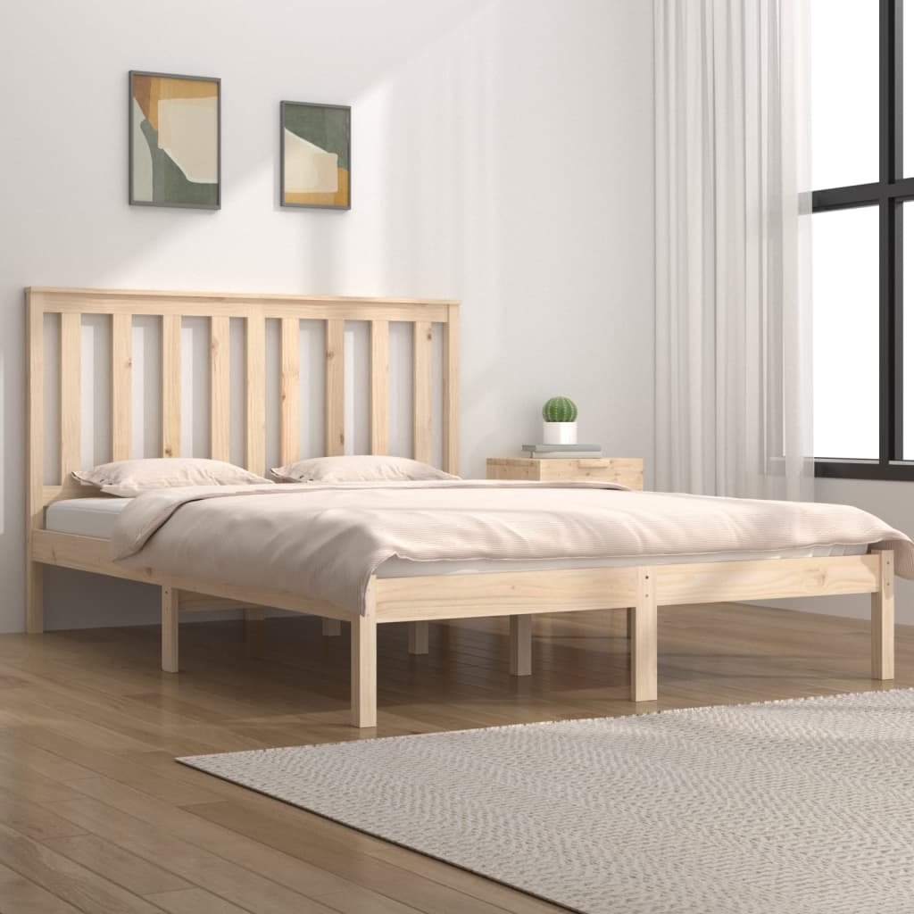 Bedframe Massief Grenenhout 120X200 Cm