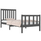 Bedframe Massief Grenenhout Grijs 75X190 Cm 2Ft6 Small Single