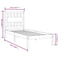 Bedframe Massief Grenenhout Zwart 75X190 Cm 2Ft6 Small Single