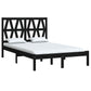 Bedframe Massief Grenenhout Zwart 135X190 Cm 4Ft6 Double
