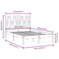 Bedframe Massief Grenenhout Zwart 135X190 Cm 4Ft6 Double