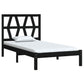 Bedframe Massief Grenenhout Zwart 90X200 Cm