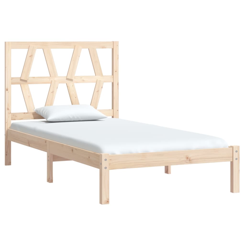 Bedframe Massief Grenenhout 100X200 Cm