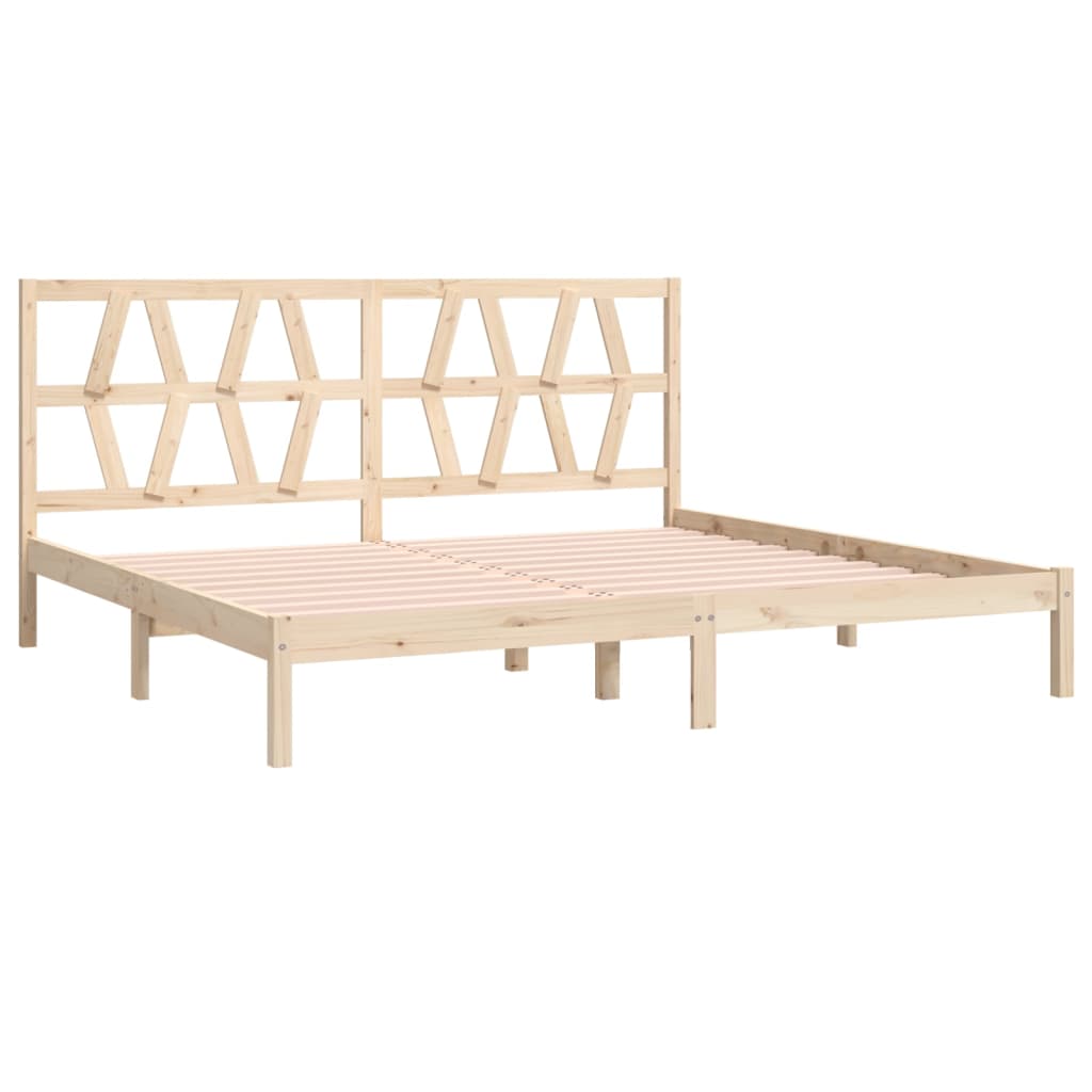 Bedframe Massief Grenenhout 200X200 Cm