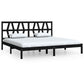 Bedframe Massief Grenenhout Zwart 200X200 Cm
