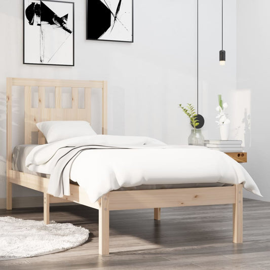 Bedframe Massief Hout 75X190 Cm 2Ft6 Small Single