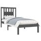 Bedframe Massief Hout Grijs 75X190 Cm 2Ft6 Small Single