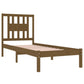 Bedframe Massief Hout Honingbruin 90X190 Cm 3Ft Single