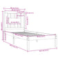 Bedframe Massief Hout Honingbruin 90X190 Cm 3Ft Single