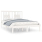 Bedframe Massief Hout Wit 120X190 Cm 4Ft Small Double