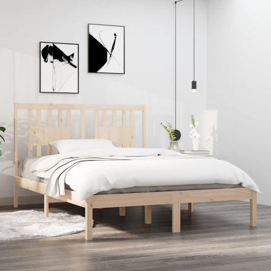 Bedframe Massief Grenenhout 140X190 Cm