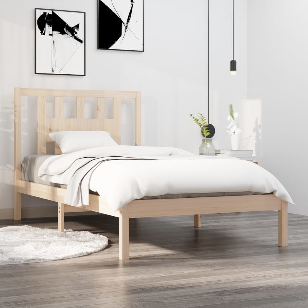 Bedframe Massief Grenenhout 90X200 Cm