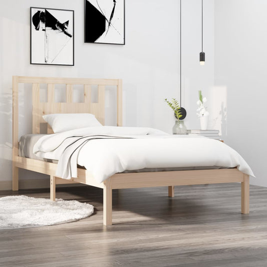 Bedframe Massief Grenenhout 100X200 Cm