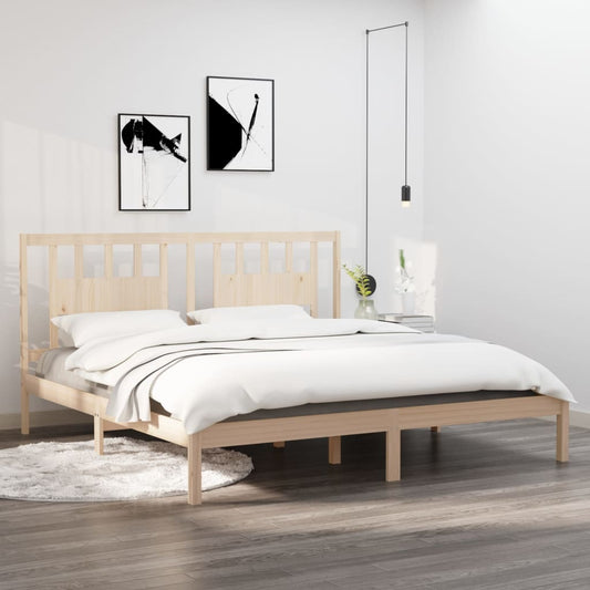 Bedframe Massief Hout 180X200 Cm 6Ft Super King