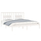 Bedframe Massief Hout Wit 180X200 Cm 6Ft Super King