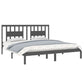 Bedframe Massief Hout Grijs 180X200 Cm 6Ft Super King