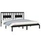 Bedframe Massief Hout Zwart 180X200 Cm 6Ft Super King