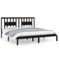 Bedframe Massief Grenenhout Zwart 200X200 Cm