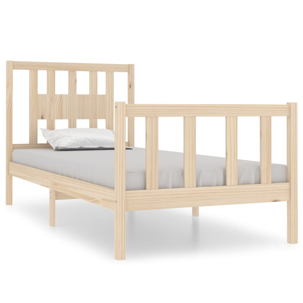 Bedframe Massief Hout 75X190 Cm 2Ft6 Small Single