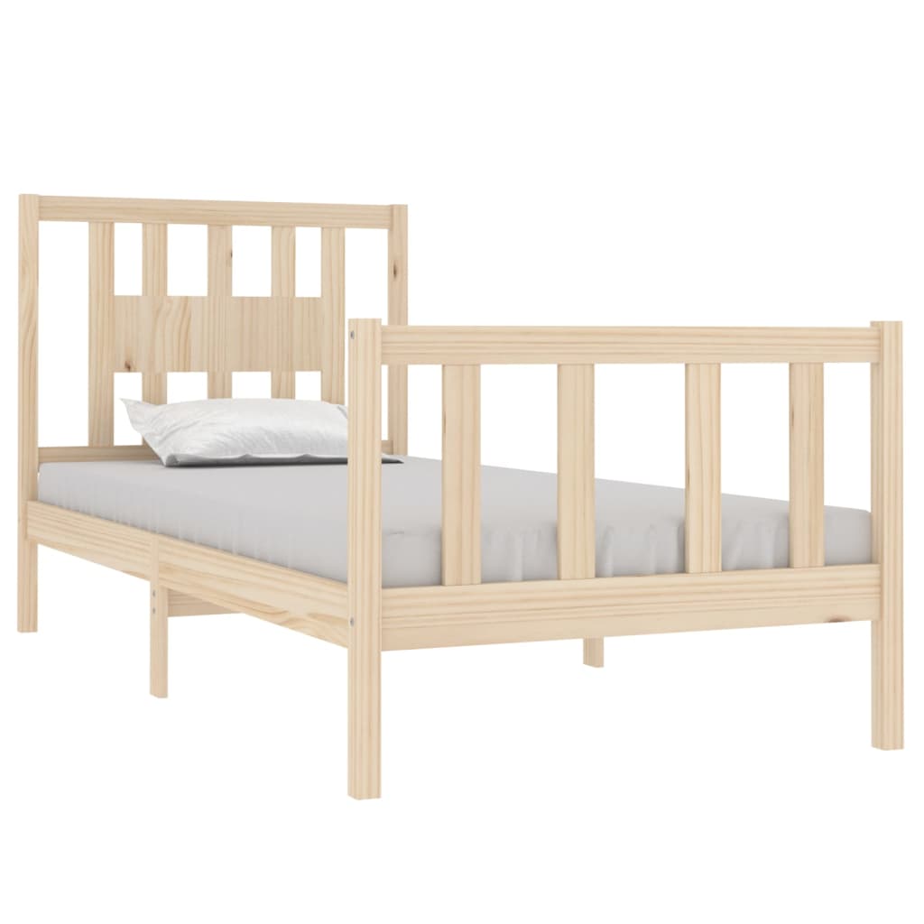 Bedframe Massief Hout 75X190 Cm 2Ft6 Small Single