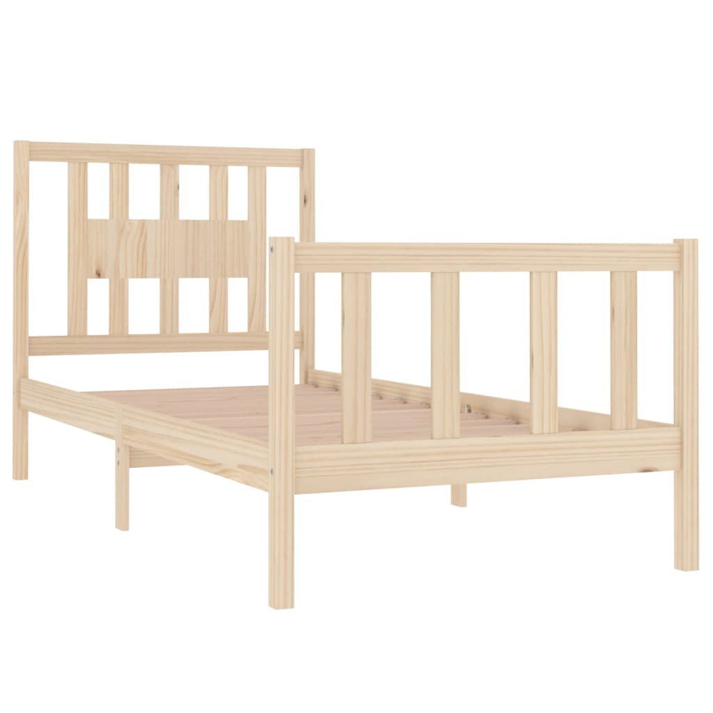Bedframe Massief Hout 75X190 Cm 2Ft6 Small Single