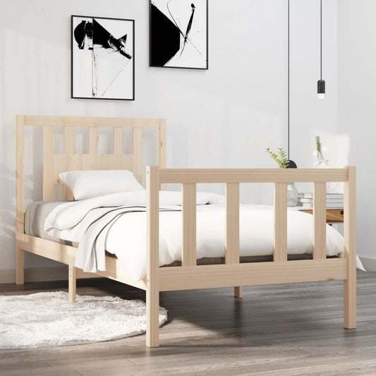 Bedframe Massief Hout 75X190 Cm 2Ft6 Small Single