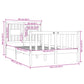 Bedframe Massief Hout Grijs 120X190 Cm 4Ft Small Double