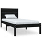 Bedframe Massief Hout Zwart 90X190 Cm 3Ft Single
