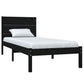 Bedframe Massief Hout Zwart 90X190 Cm 3Ft Single