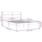 Bedframe Massief Hout Zwart 135X190 Cm 4Ft6 Double