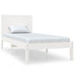 Bedframe Massief Grenenhout Wit 100X200 Cm