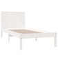 Bedframe Massief Grenenhout Wit 100X200 Cm