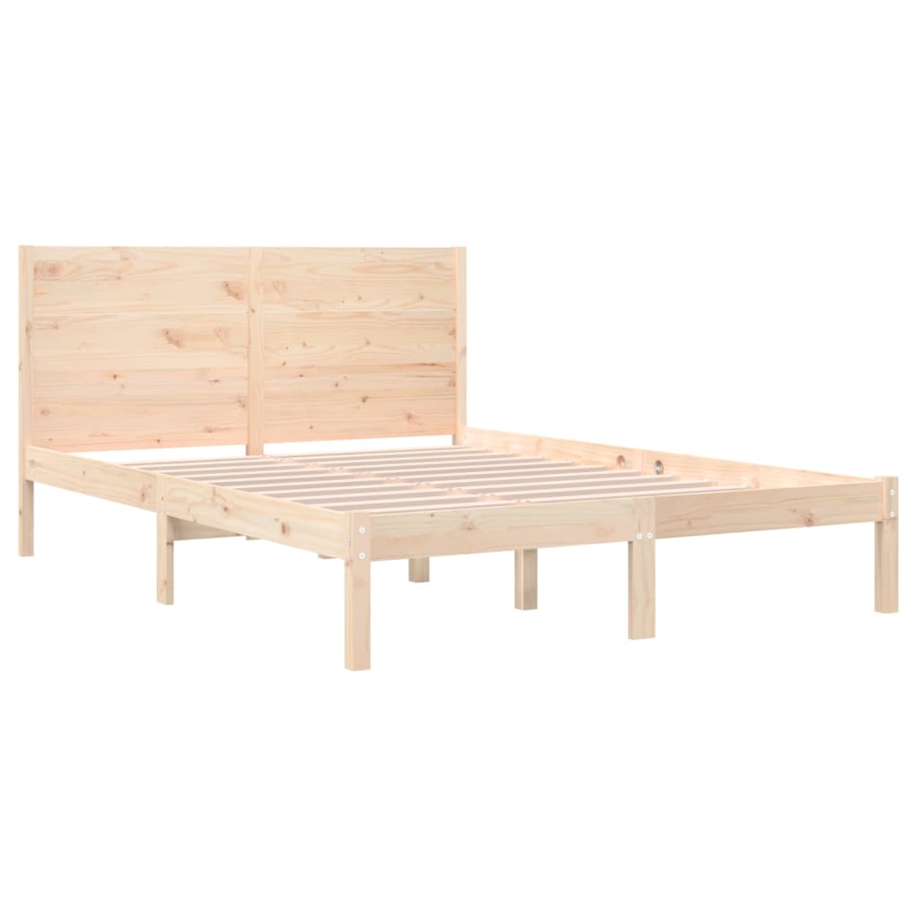 Bedframe Massief Grenenhout 140X200 Cm