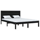 Bedframe Massief Grenenhout Zwart 140X200 Cm