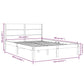 Bedframe Massief Hout Zwart 150X200 Cm 5Ft King Size