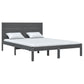 Bedframe Massief Grenenhout Grijs 160X200 Cm