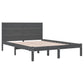Bedframe Massief Grenenhout Grijs 160X200 Cm