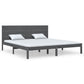 Bedframe Massief Hout Grijs 180X200 Cm 6Ft Super King