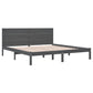 Bedframe Massief Hout Grijs 180X200 Cm 6Ft Super King