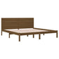 Bedframe Massief Grenenhout Honingbruin 200X200 Cm