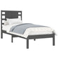 Bedframe Massief Hout Grijs 75X190 Cm 2Ft6 Small Single
