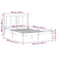 Bedframe Massief Hout Wit 120X190 Cm 4Ft Small Double