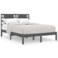 Bedframe Massief Hout Grijs 120X190 Cm 4Ft Small Double