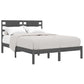 Bedframe Massief Hout Grijs 120X190 Cm 4Ft Small Double