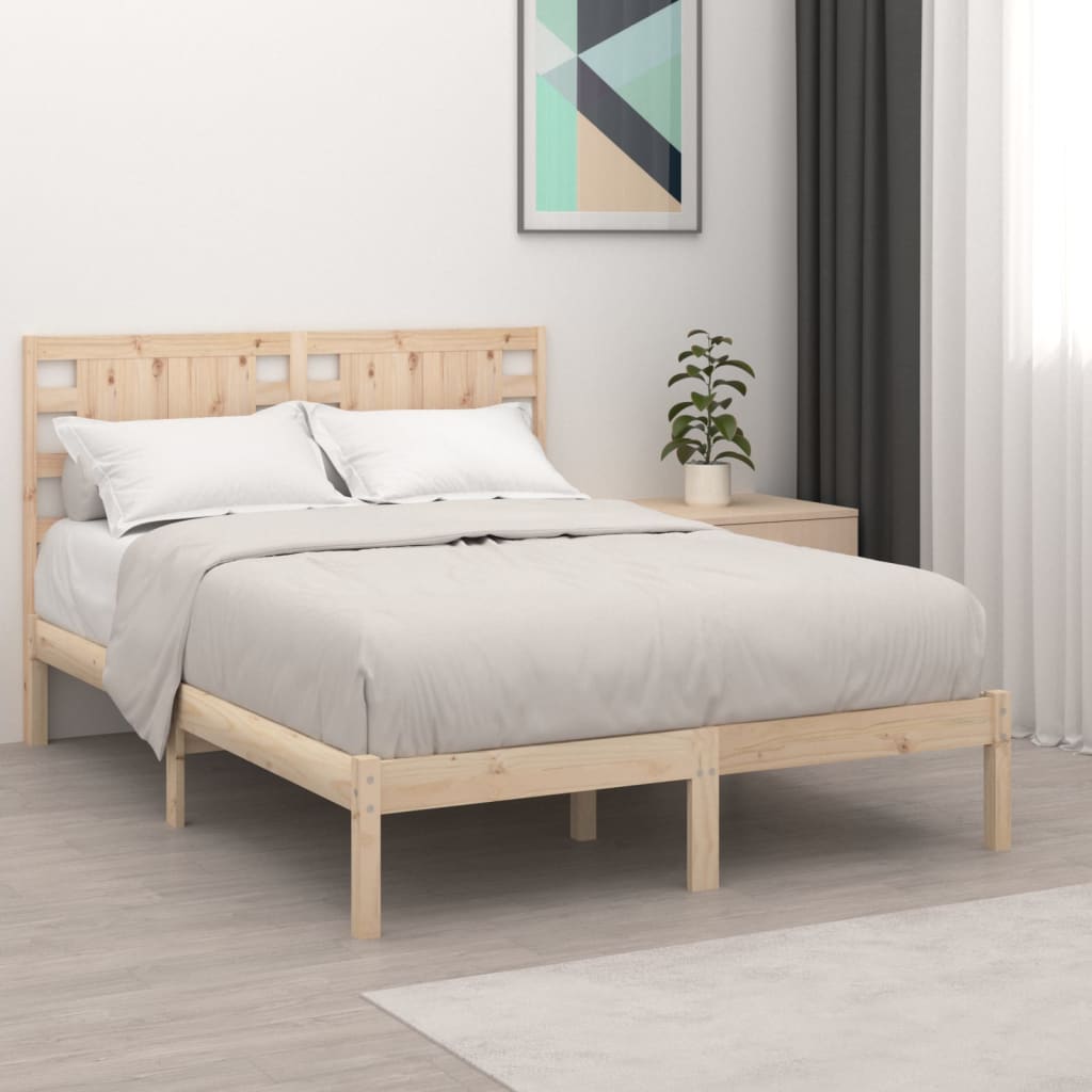 Bedframe Massief Hout 135X190 Cm 4Ft6 Double