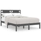 Bedframe Massief Grenenhout Grijs 140X190 Cm