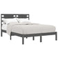 Bedframe Massief Grenenhout Grijs 140X190 Cm