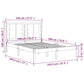 Bedframe Massief Grenenhout Honingbruin 140X190 Cm