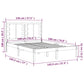 Bedframe Massief Grenenhout Zwart 140X190 Cm